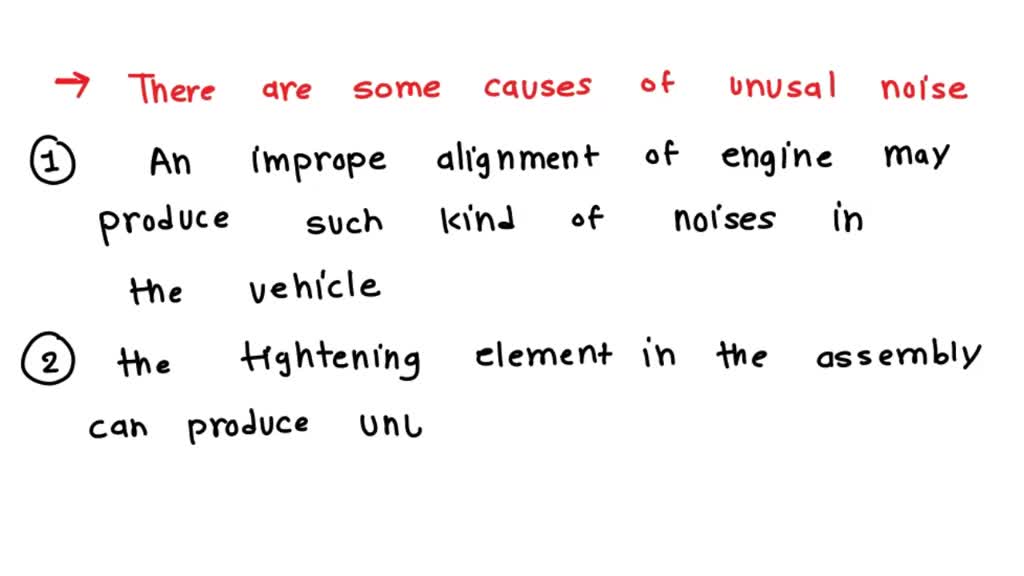 Solved List At Least Three Causes Of Noise That Are Not Transmission