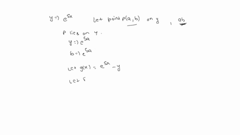 use-lagrange-multipliers-to-find-the-point-ab-on-the-graph-of-ye5x-where-the-value-ab-is-as-small-as-possible-42142