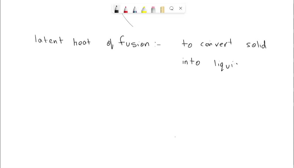 SOLVED What Is Meant By Heat Of Fusion How Does It Differ From The