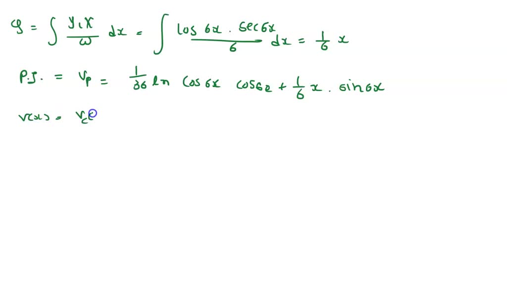 SOLVED: Solve the given third-order differential equation by variation ...