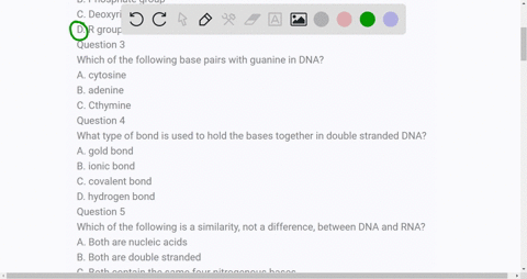 question-1-what-is-the-code-for-our-traits-a-proteins-b-lipids-c-rna-d-dna-question-2-which-of-the-following-is-not-a-component-of-a-nucleotide-a-nitrogenous-base-b-phosphate-group-c-deoxyri-19236