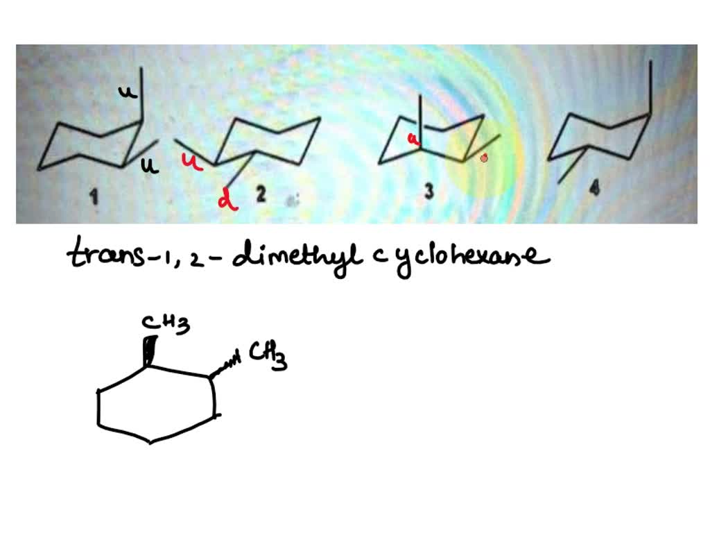 Solved Which Of The Following Structures Represents Trans 1 2 Dimethylcyclohexane