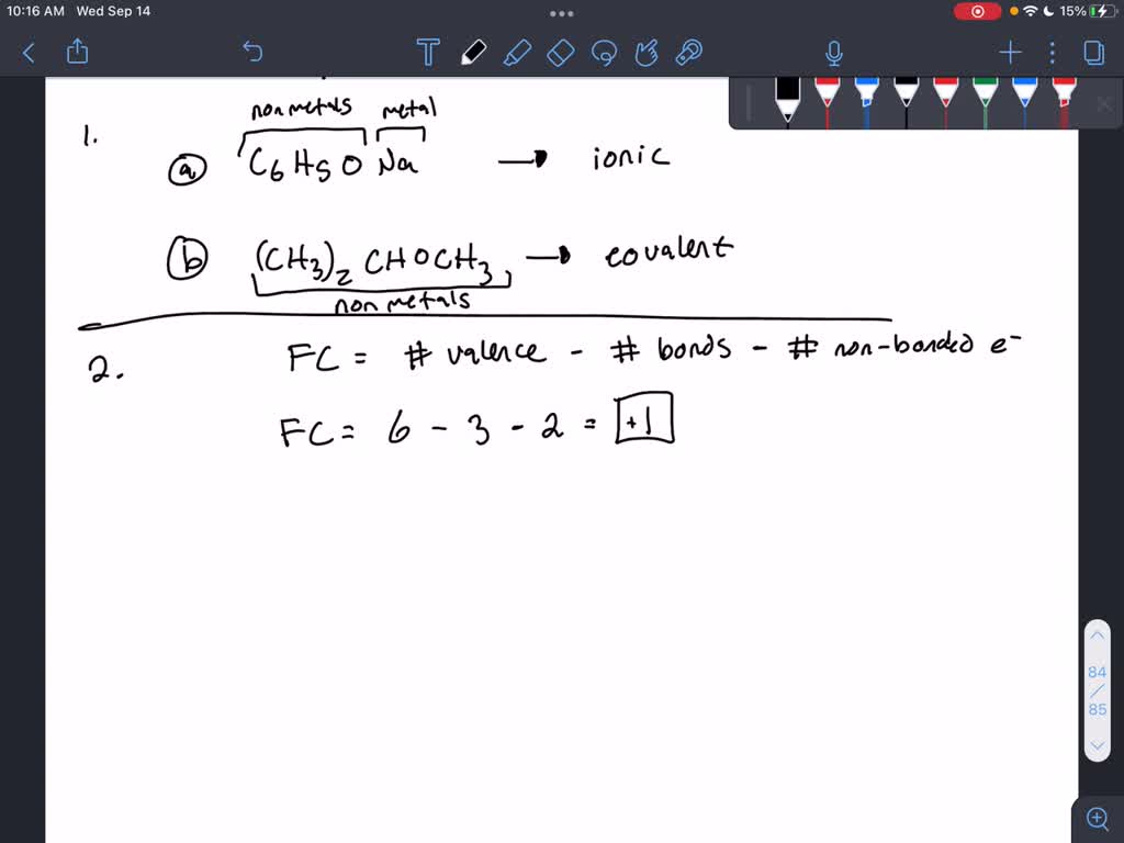 SOLVED: 3 pts:) Circle the correct compound type (ionic or covalent ...