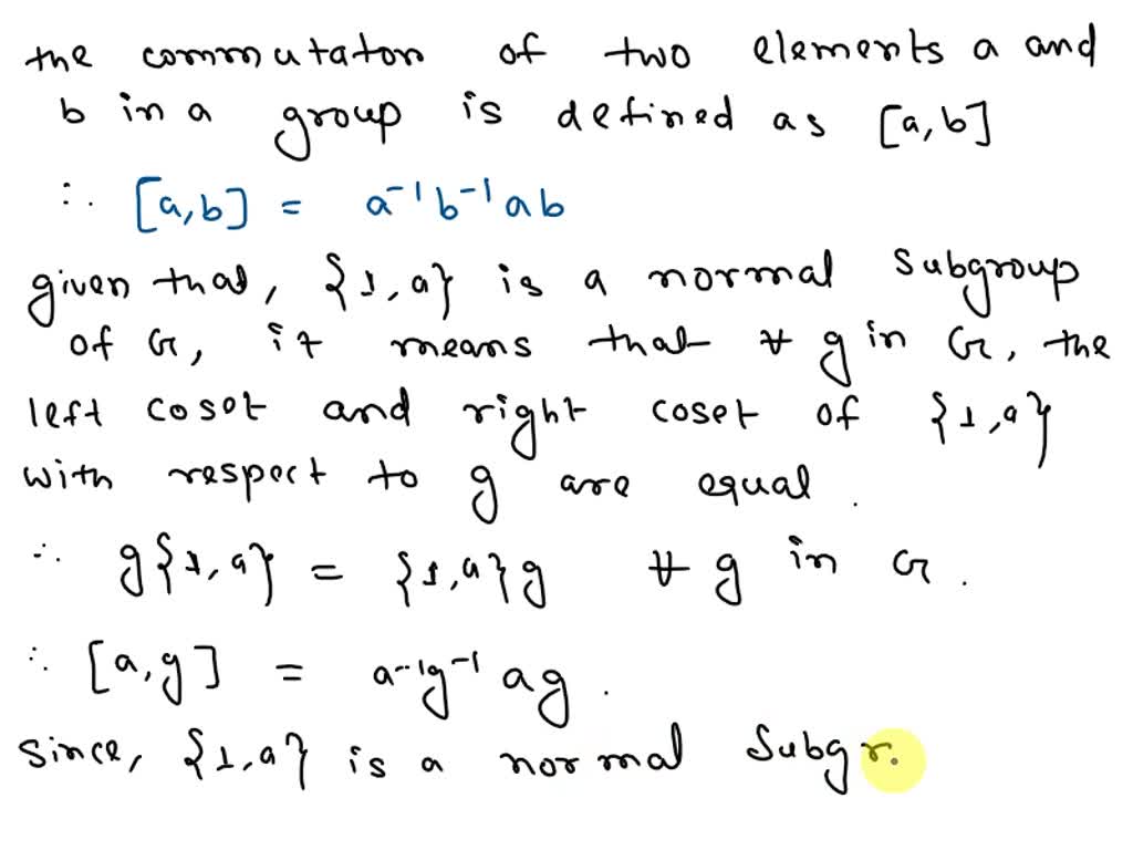 SOLVED Given the action of G on a set, show that every point of some