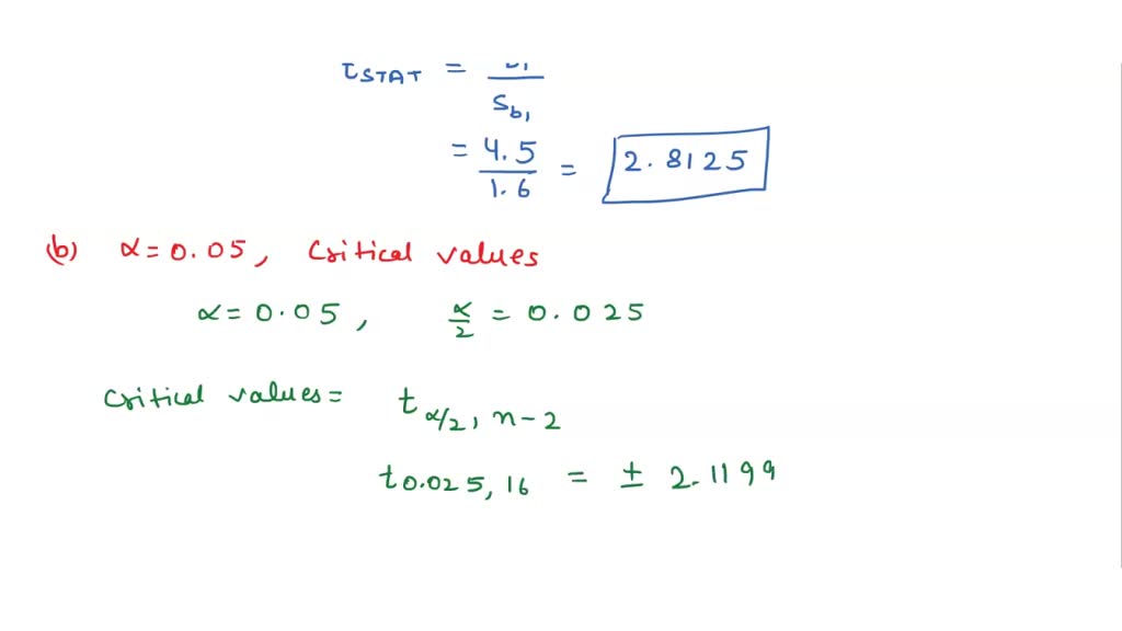 SOLVED: You Are Testing The Null Hypothesis That There Is No Linear ...