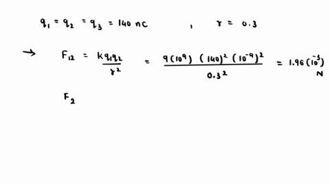 three-100-mathrmnc-charged-objects-are-equally-spaced-on-a-straight-line-the-separation-of-each-obje-90253