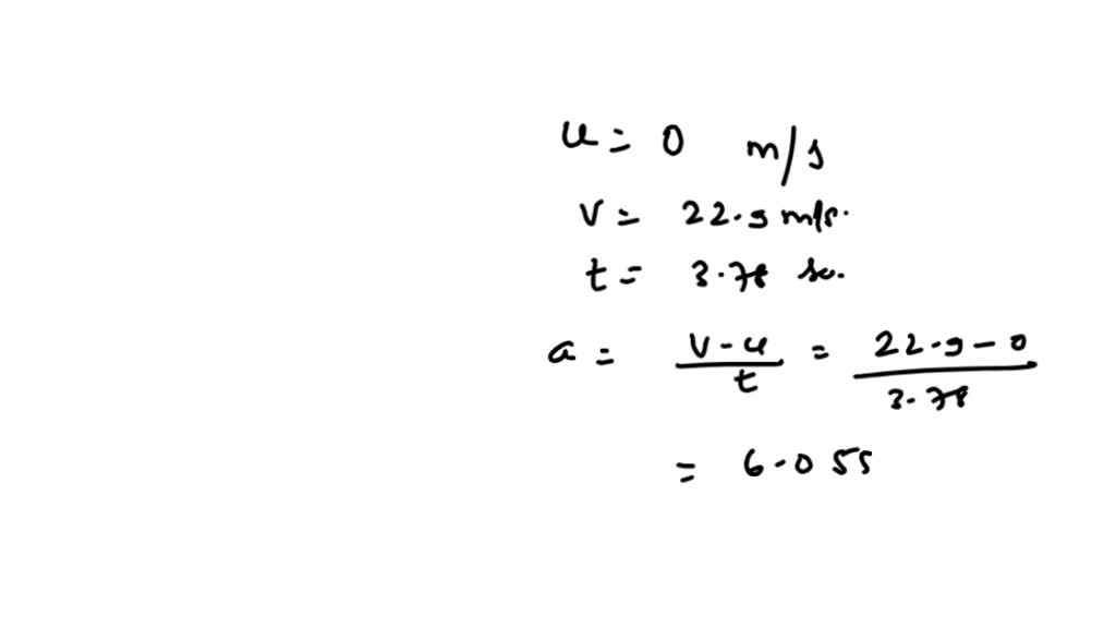 SOLVED: a powerful motorcycle can accelerate from rest to 22.9 m/a in