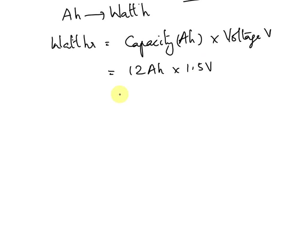 SOLVED A 1.5 V Battery Is Rated At 12,000 MAh How Long Can This 