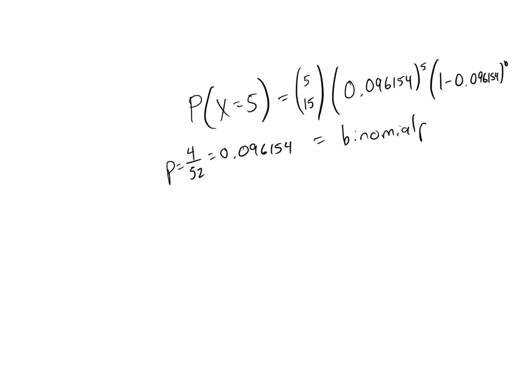 SOLVED In the described experiment with a deck of cards, what is the