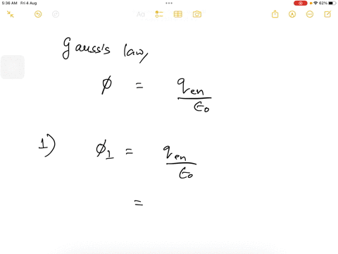 7-four-closed-surfaces-s1-through-s4-together-with-the-charges-2q-q-and-q-are-sketched-in-figure-4-below-find-the-electric-flux-through-each-surface