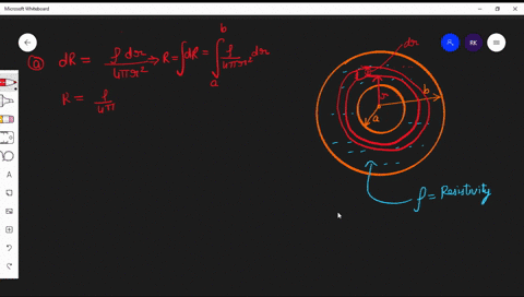 the-region-between-two-concentric-conducting-spheres-with-radii-a-and-b-is-filled-with-a-conducting-19735