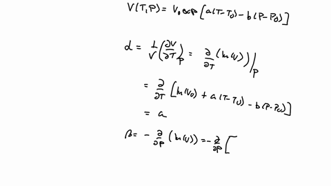 2-the-thermal-equation-of-state-of-a-simple-liquid-is-given-by-vt-pmathrmv_0-exp-leftmathrmaleftt-mathrmt_0right-mathrmbleftp-mathrmp_0rightright-where-mathrmv_0-mathrmt_0-mathrmp_0-mathrma-and-mathrm