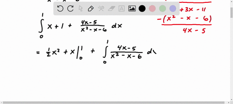 integral-from-0-to-1-x3-3x-11x2-x-6-dx