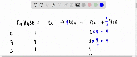balance-the-following-equation-with-the-smallest-whole-number-coefficients-what-is-the-coefficient-for-o2-in-the-balanced-equation-c4h9so-o2-co2-so2-h2o-99196