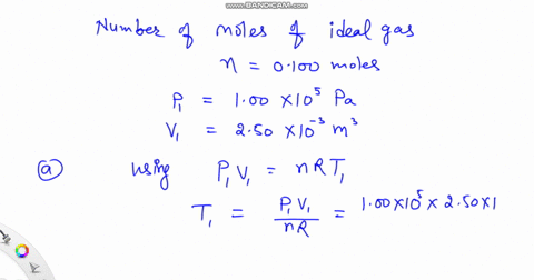 a-cylinder-contains-0100-mol-of-an-ideal-monatomic-gas-initially-the-gas-is-at-a-pressure-of-100-tim-31694