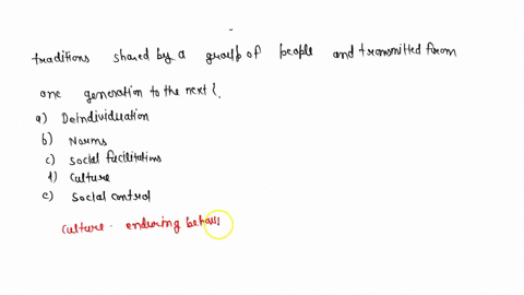 what-do-we-call-the-enduring-behaviors-ideas-attitudes-values-and-traditions-shared-by-a-group-of-pe-12746
