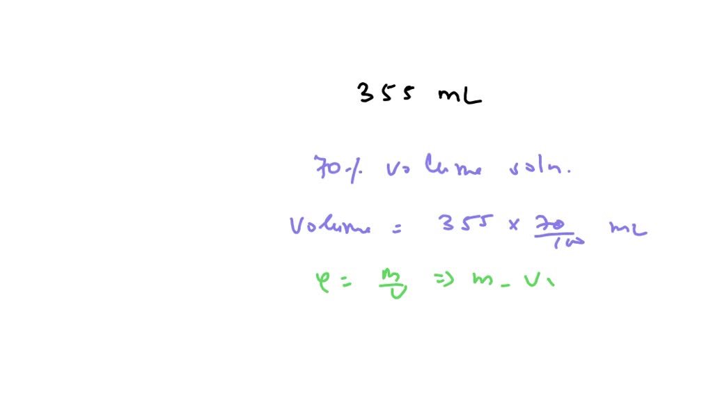 Calculate the mass of isopropyl alcohol in a 355 mL bottle of rubbing