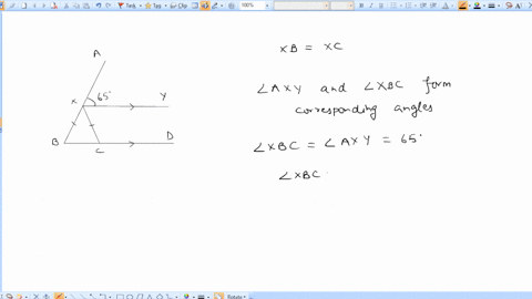 xy-and-bd-are-parallel-lines-xis-a-point-on-ab-xb-and-c-is-a-point-on-bd-xc-65-work-out-angle-bxc-give-a-reason-for-each-angle-you-work-out-04146