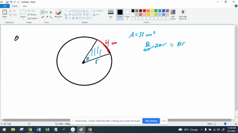 an-angle-has-its-vertex-centered-at-the-origin-of-a-circle-it-cuts-an-arc-length-of-4-units-and-subtends-an-area-of-32-square-units-what-is-the-radius-of-the-circle-what-is-the-radian-measur-85863