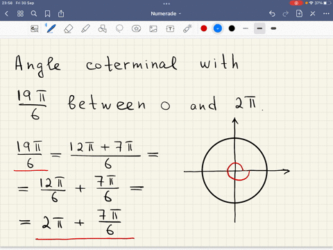 find-an-angle-between-0-and-2-that-is-coterminal-with-the-given-angle-19-6-95149