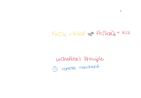 in-equilibrium-reactants-have-yellow-fecl3-kscn-and-products-fescn3-and-kcl-have-red-1-when-a-reactant-is-added-show-red-color-which-way-do-you-predict-the-reaction-will-shift-when-a-reactant-is-remov