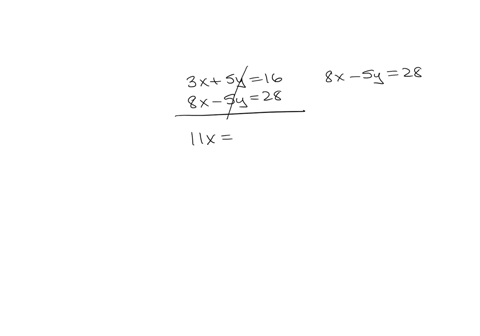 use-elimination-to-solve-the-system-3x-5y-16-and-8x-5y-28-for-x-64797