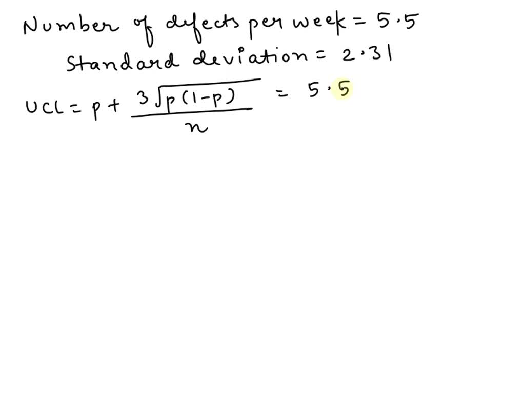 SOLVED: Use the given process data to construct a control chart for p ...