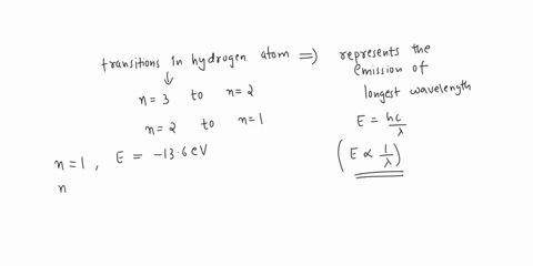 which-of-the-following-transitions-in-a-hydrogen-atom-represents-the-emission-of-the-longest-wavelength-n3-to-n2-n2-to-n1-08976