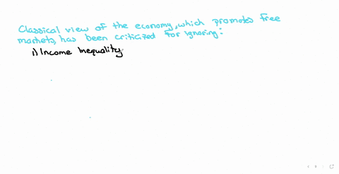 the-classical-view-of-the-economy-which-promoted-free-markets-has-been-noted-to-ignore-what