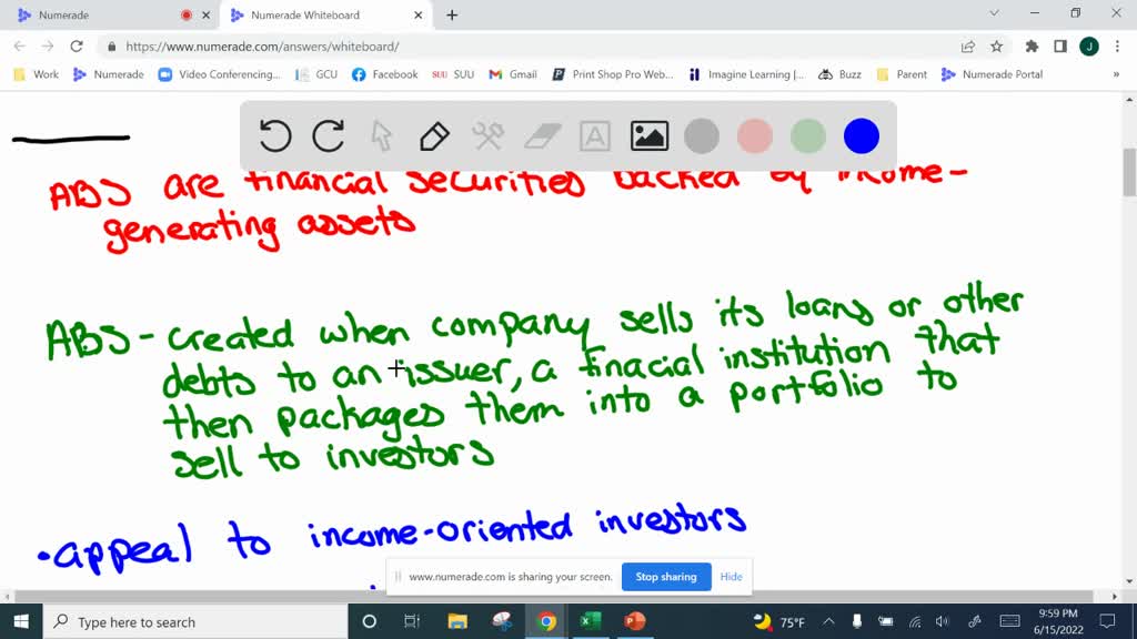 SOLVED How is asset backed securities structured? And how large is the