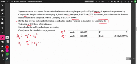 suppose-we-want-to-compare-the-variation-in-diameters-of-an-engine-part-produced-by-company-a-against-those-produced-by-company-b-sample-variance-for-company-a-based-on-n10-samples-is-s12-00-38115