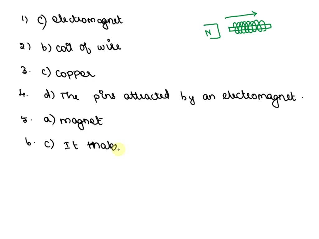 SOLVED What material is produced when a coil of wire is wound around