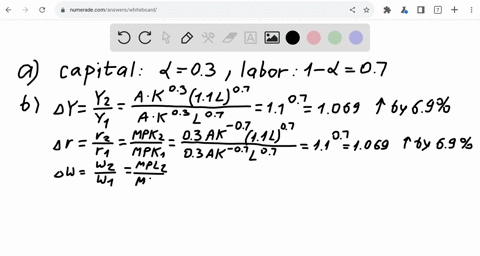 suppose-that-an-economys-production-function-is-cobbdouglas-with-parameter-03-a-what-fractions-of-income-do-capital-and-labor-receive-b-suppose-that-immigration-increases-the-labor-force-by-71147
