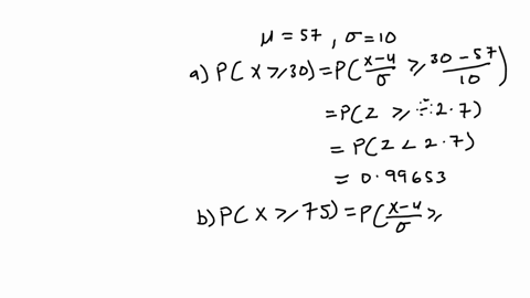 the-scores-on-a-test-given-to-students-in-a-large-class-are-normally-distributed-with-a-mean-of-57-and-a-standard-deviation-of-10-the-passing-score-for-the-class-is-x30-if-a-student-is-rando-34483