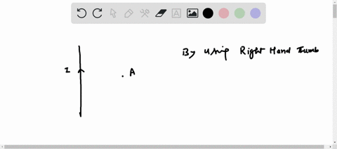 a-straight-wire-carries-an-electric-current-in-the-direction-shown-on-the-diagram-what-is-the-direction-of-the-magnetic-field-due-to-this-wire-at-pa