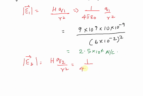 two-charges-q1-100nc-is-placed-at-the-point-x-0-y600cm-and-q2-100nc-is-located-at-x-600cm-y0-what-are-the-magnitude-and-direction-of-the-net-electric-field-at-the-origin-due-to-these-changes-46428