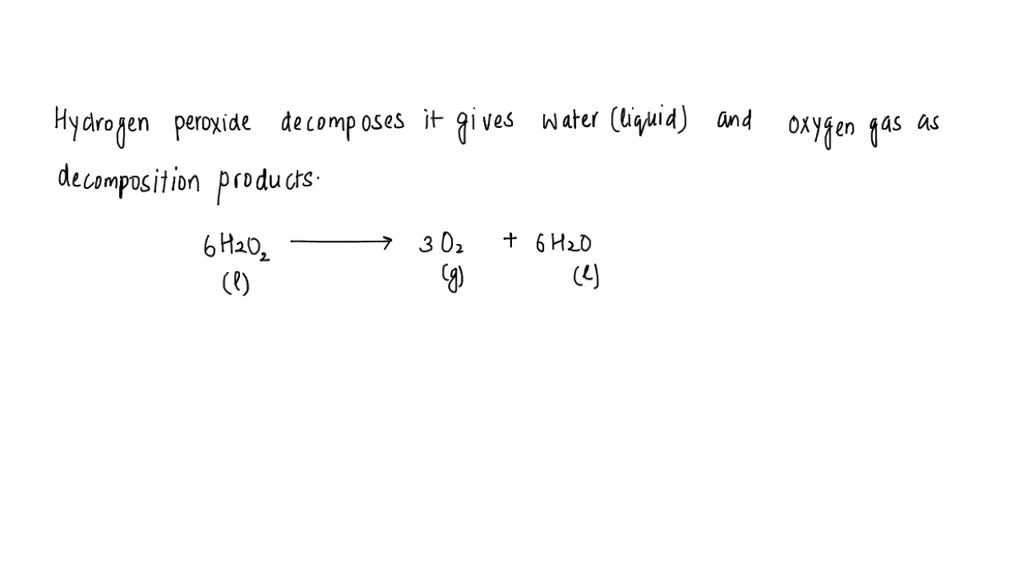 Solved Ixl Science Pls Help Hydrogen Peroxide Can Be Used To Disinfect And Clean Surfaces 6956