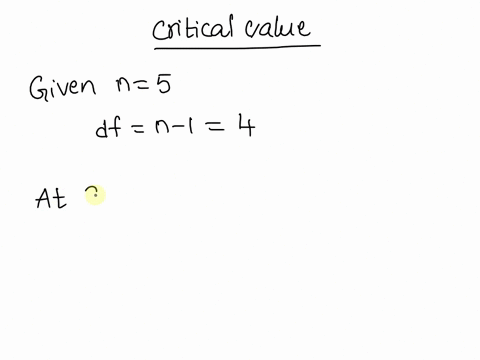 you-intend-to-estimate-a-population-mean-with-a-confidence-interval-you-believe-the-population-to-have-a-normal-distribution-your-sample-size-is-5-find-the-critical-value-that-corresponds-to-a-confide