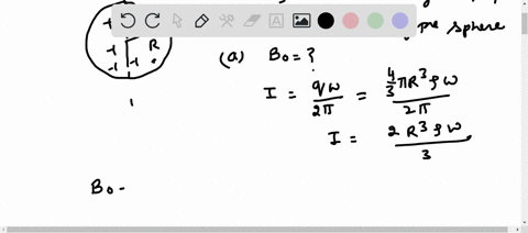 a-solid-sphere-of-radius-r-carrying-uniform-volume-charge-density-p-rotates-around-the-z-axis-at-an-angular-velocity-w-a-find-the-magnetic-field-b-at-the-center-of-the-sphere-b-find-the-magn-44788