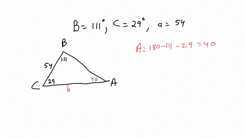 find-the-area-of-the-triangle-round-your-answer-to-one-decimal-place-b-111-c-29-a-54-86672