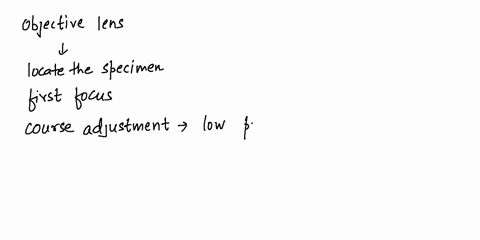 what-is-the-objective-lens-used-to-locate-the-specimen-and-first-focus-12817