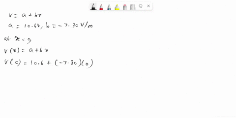 the-potential-in-a-region-between-x-0-and-x-600-m-is-v-a-bx-where-a-106-v-and-b-730-vm-a-determine-the-potential-at-x-0vdetermine-the-potential-at-x-300-mvdetermine-the-potential-at-x-600-mv-90374