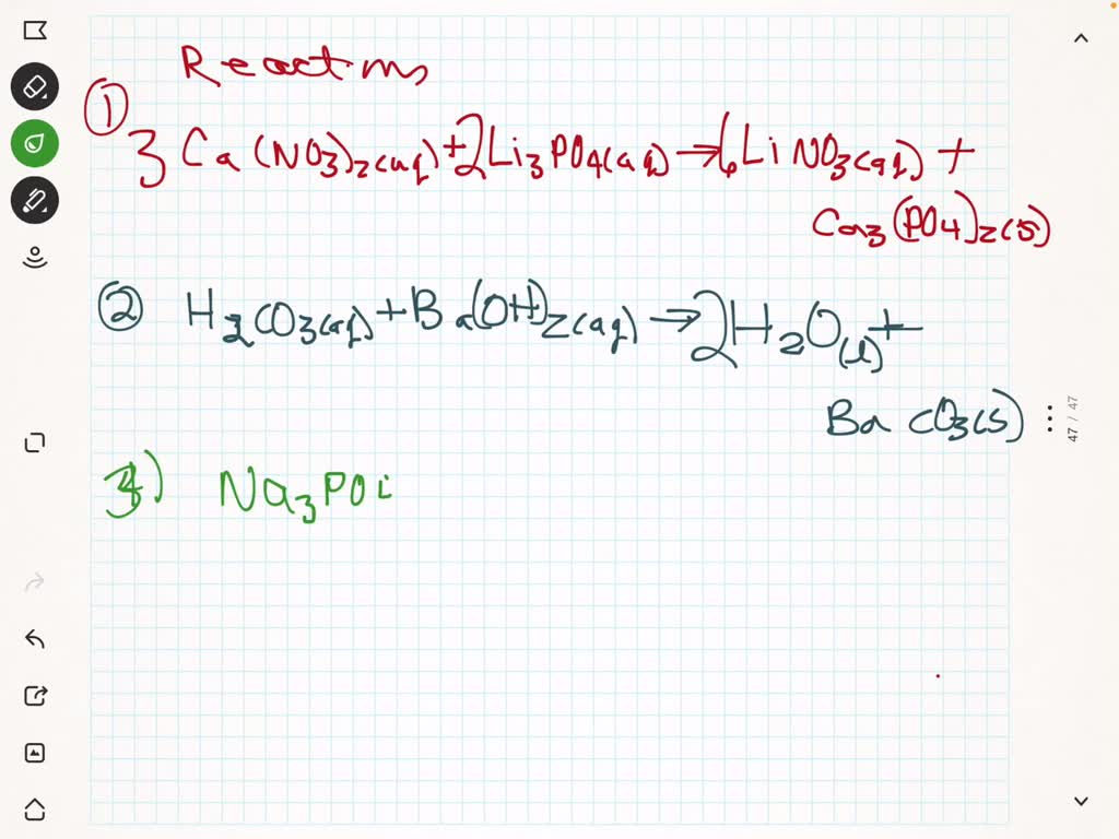 SOLVED 'Double Displacement 14. Arsenic (III) oxide reacts with