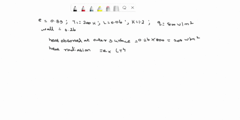 problem3-consider-a-large-plane-wall-of-thickness-l006-m-and-thermal-conductivity-k12-wm-kin-space-the-wall-is-covered-with-white-porcelain-tiles-that-have-an-emissivity-of-e-o85-and-a-solar-09506