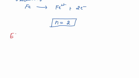 a-galvanic-cell-at-a-temperature-of-250-c-is-powered-by-the-following-redox-reaction-2voz-a94h-aq-fe-s-2vo2-aq-2h0-2-fe-aq-suppose-the-cell-is-prepared-with-0570-m-voz-and-438-m-h-in-one-hal-23833