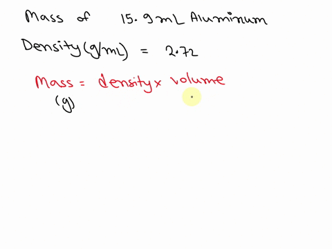 use-unit-analysis-to-show-how-to-calculate-the-mass-of-159-ml-of-aluminum-see-the-table-below-for-the-density-of-aluminum-densities-of-some-common-substances-substance-density-gml-water-100-28999