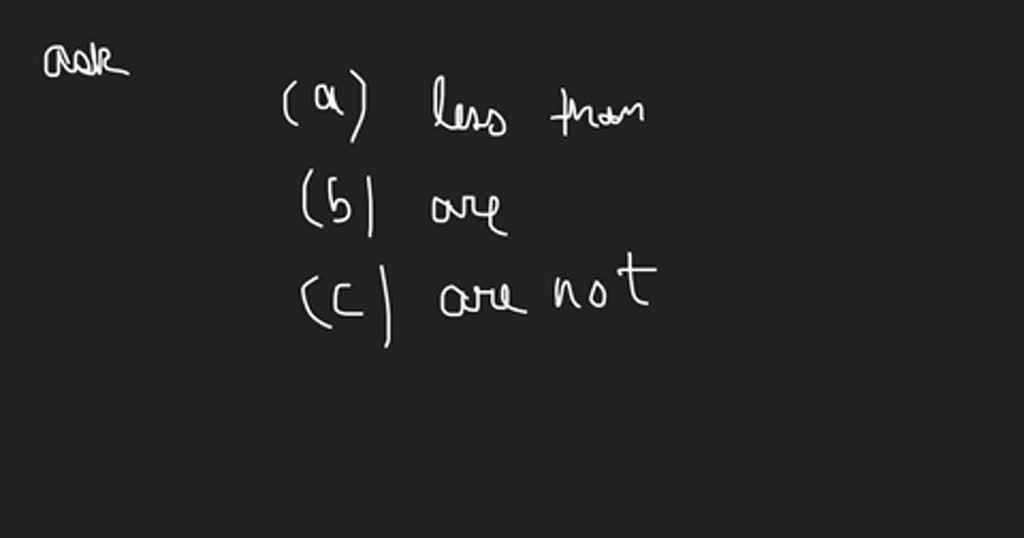 SOLVED Complete the sentences to explain whether molar volumes in the