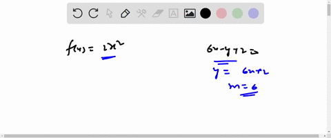 find-an-equation-of-the-line-that-is-tangent-to-the-graph-of-f-and-parallel-to-the-given-line-function-2x2-line-6x-y20-43924