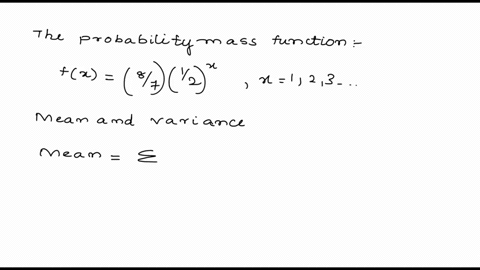 question-16-determine-the-mean-and-variance-of-the-random-variable-with-the-following-probability-mass-function-f-x-8712-x-123-round-your-answers-to-three-decimal-places-eg-98765-mean-varian-51766
