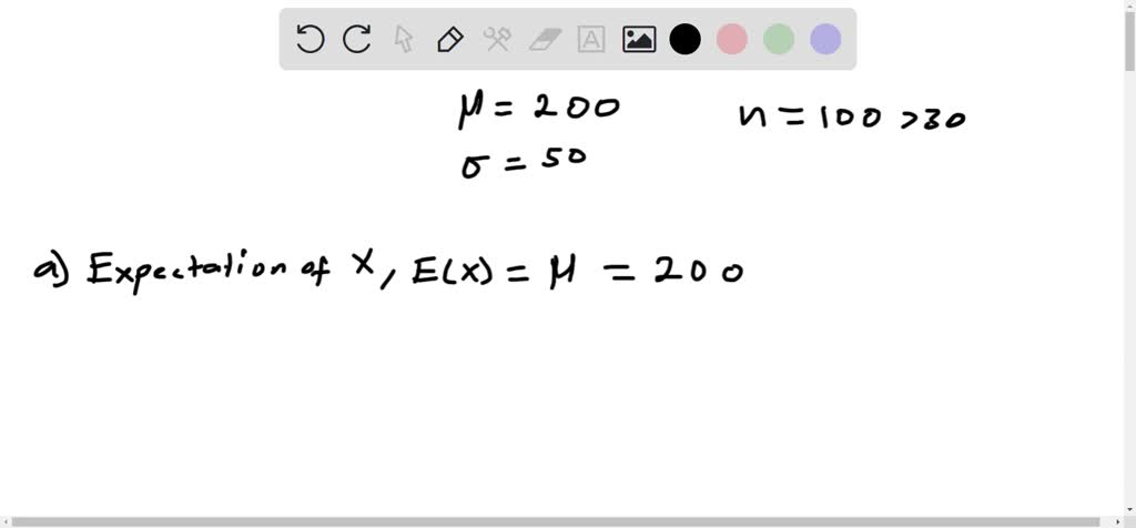 solved-a-population-has-a-mean-of-200-and-a-standard-deviation-of-50